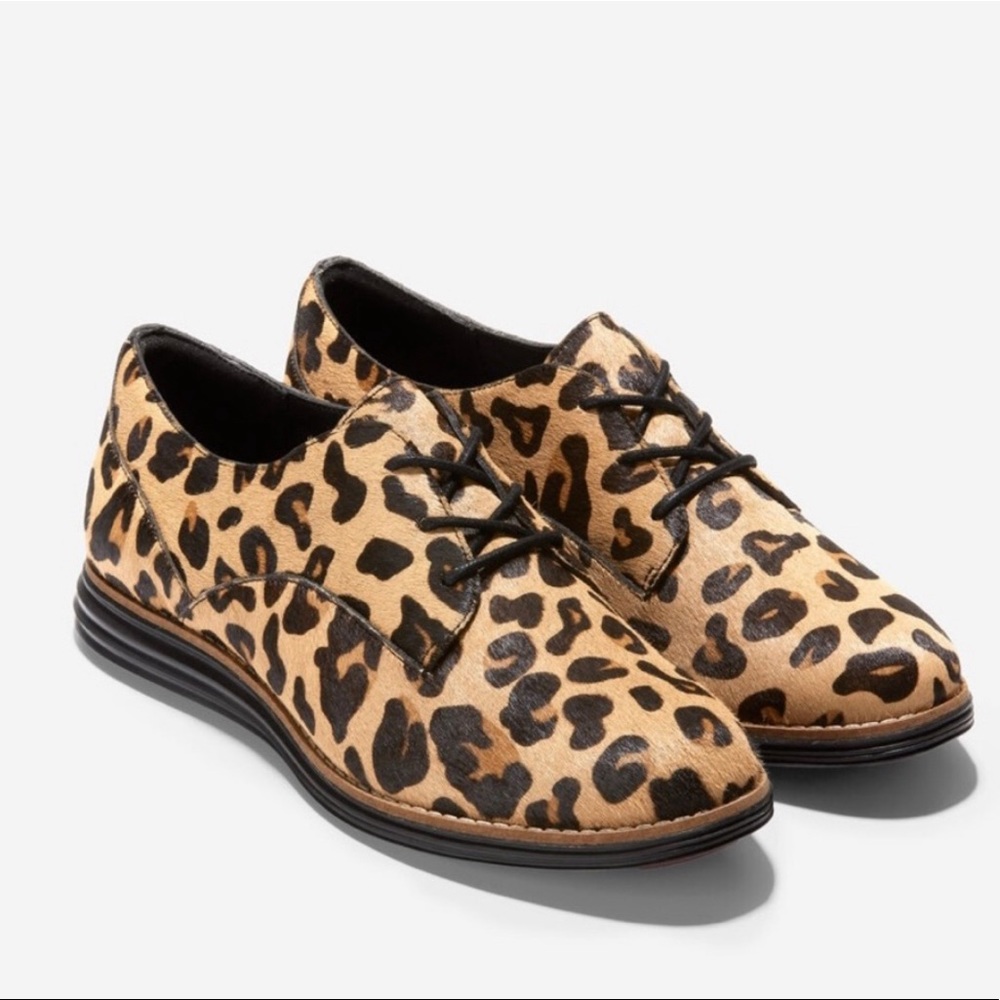 Cole Haan Leopard Oxfords